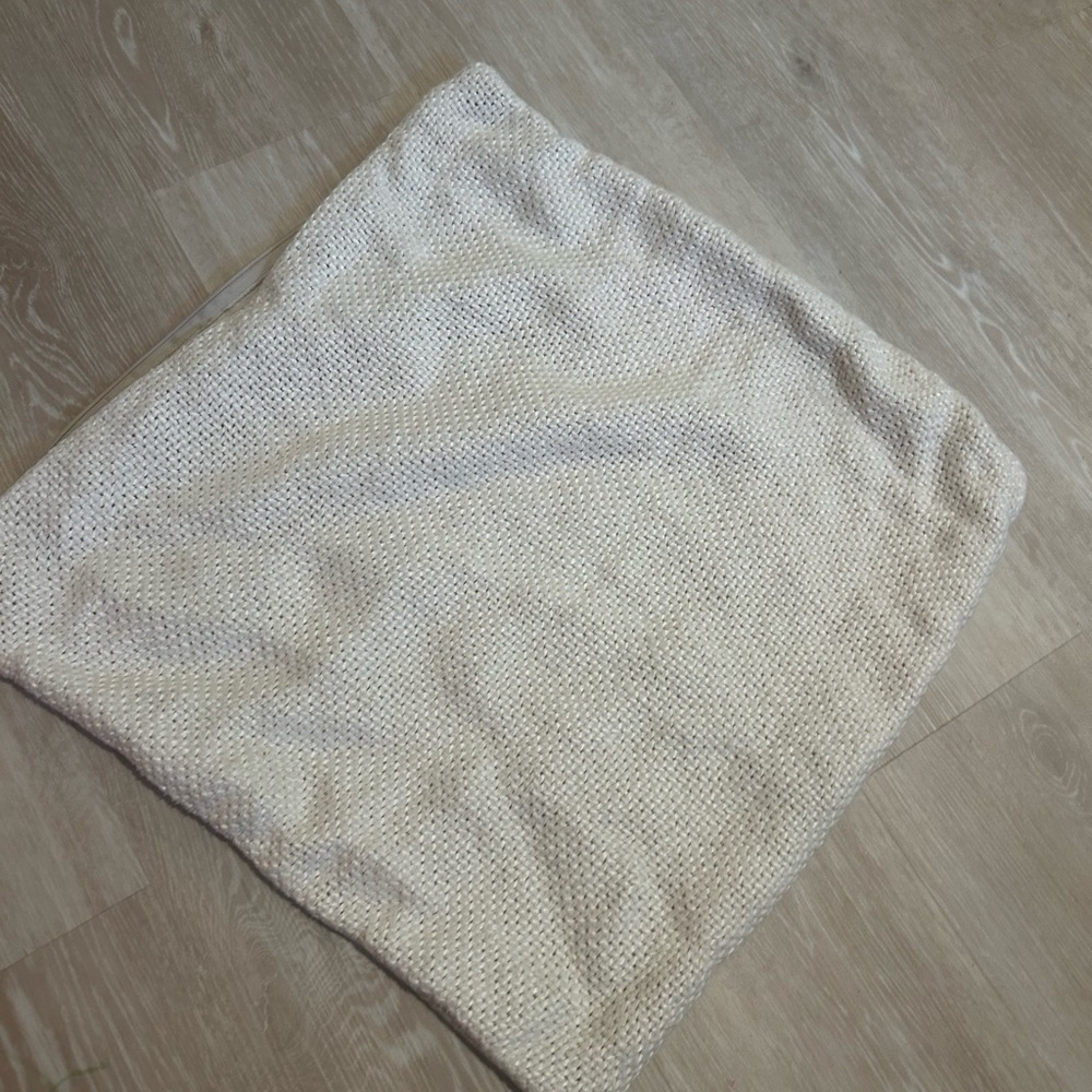 Pottery Barn 20 inch cream pillow cover